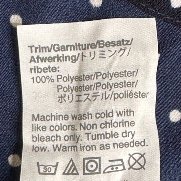 NWOT JCREW MERCANTILE Woman's 3X Plus sz Gray Sweater w/ Navy & White Dot Hem - Picture 5 of 10